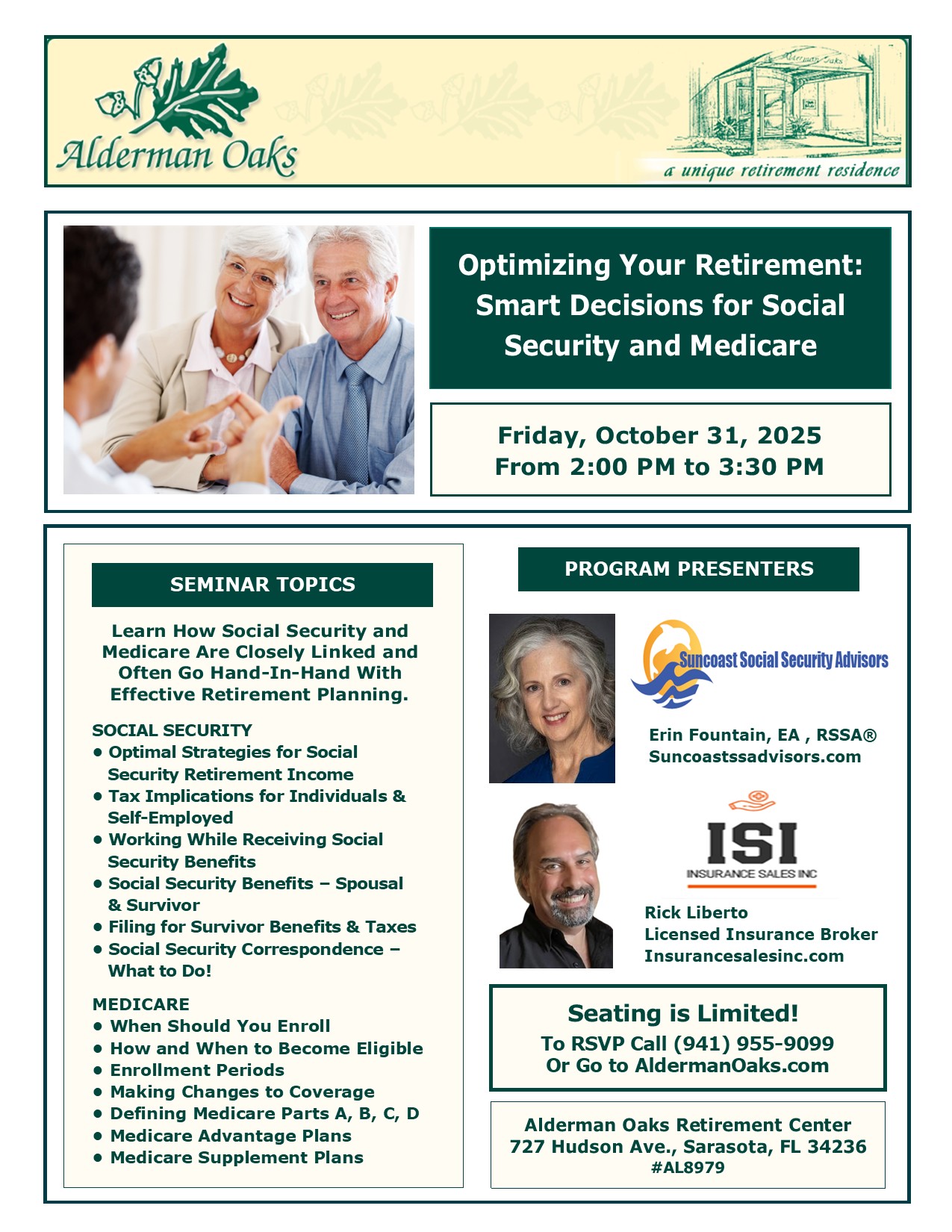Medicare - Social Security Seminar Flyer (Revised)(9-13-25)pub